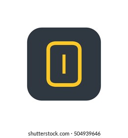 Letter O vector, logo. Useful as branding symbol, corporate identity, alphabet element, square app icon, clip art and illustration.