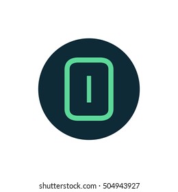 Letter O vector, logo. Useful as branding symbol, corporate identity, alphabet element, circle app icon, clip art and illustration.
