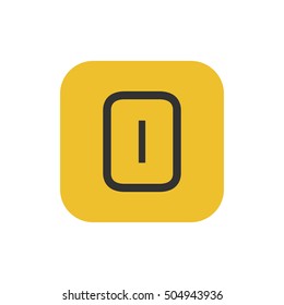 Letter O vector, logo. Useful as branding symbol, corporate identity, alphabet element, square app icon, clip art and illustration.