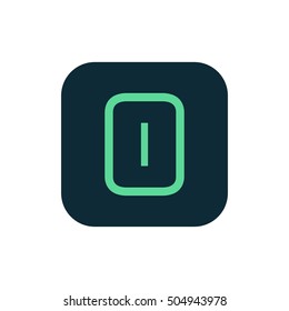 Letter O vector, logo. Useful as branding symbol, corporate identity, alphabet element, square app icon, clip art and illustration.
