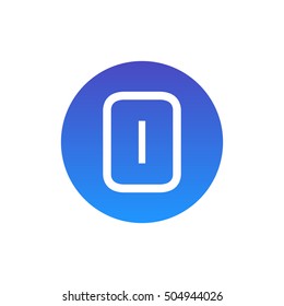 Letter O vector, logo. Useful as branding symbol, corporate identity, alphabet element, circle app icon, clip art and illustration.