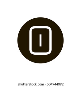 Letter O vector, logo. Useful as branding symbol, corporate identity, alphabet element, circle app icon, clip art and illustration.