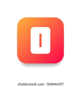 Letter O vector, logo. Useful as branding symbol, corporate identity, alphabet element, square app icon, clip art and illustration.