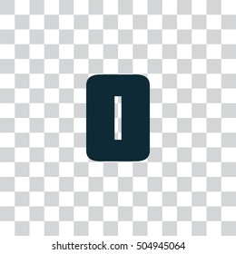 Letter O vector, logo. Useful as branding symbol, corporate identity, alphabet element, transparent clip art and illustration.