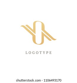 Letter O vector logo. Vintage Insignia and Logotype. Business sign, identity, label, badge initials. Monogram design elements, graceful template. Calligraphic elegant logo design. 