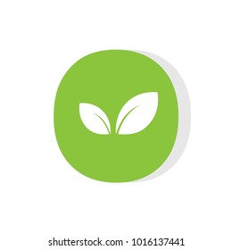 Letter O for vegetarian logotype