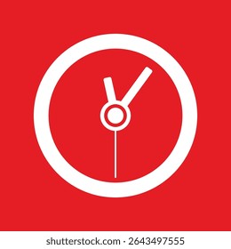LETRA O PARA RELOJ DE PARED LOGO DISEÑO IDEA VECTOR
