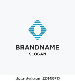 Letter o water logo template vector illustration design