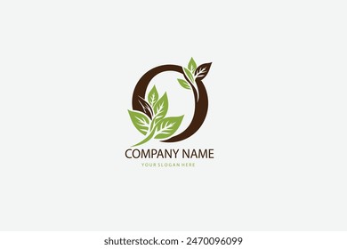 Buchstabe O mit Wellenelement-Logo-Design für Unternehmen und Unternehmen