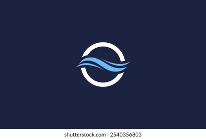 Letter o with waves logo icon design vector design template inspiration
