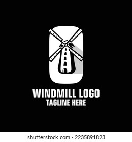 Letter O Windmill Logo Design Template Inspiration, Vector Illustration.