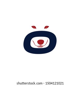 Letter O Wolf Animal Creative Business Logo