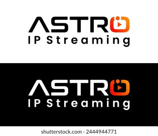 Letter O wordmark streaming video technology logo design.