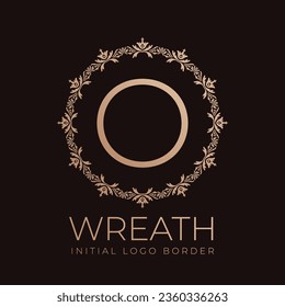 Buchstaben-O-Kräne-Grenz-Logo-Design