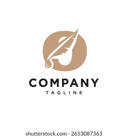 Letter O Writer Logo Icon Vector