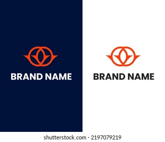 letter o and y mark modern logo design template