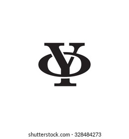 letter O and Y monogram logo