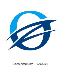 letter O and Z logo vector.