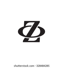 letter O and Z monogram logo