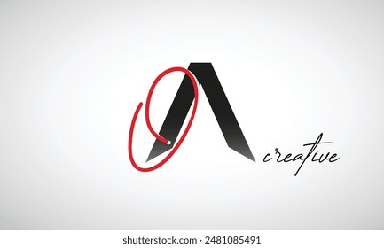 Letter OA Creative Clean Logo Design