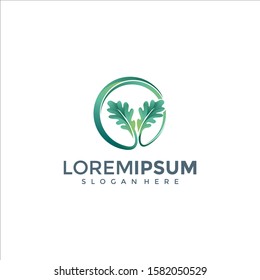 letter oak vector logo design
