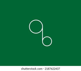
Letter Ob, BO logo. Simple minimalist lines fit everyone