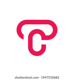 Letter OC or CO logo template, unique modern monogram symbol