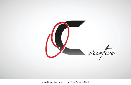 Letter OC Creative Clean Logo Design