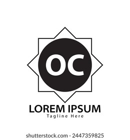 letter OC logo. OC. OC logo design vector illustration for creative company, business, industry
