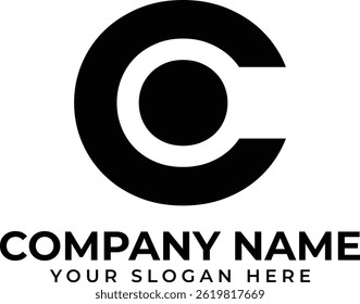 Logotipo Carta OC - Monograma, Mínimo, Moderno, Branding, Criativo, Negócios, e Tipografia com base Design