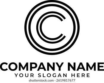 Letter OC Logo – Monogram, Minimal, Modern, Branding, Creative, Business, and Typography-Based Design