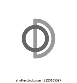 Letter OD Logo can be use for icon, sign, logo and etc