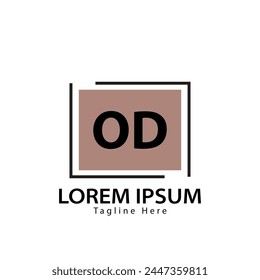 letter OD logo. OD. OD logo design vector illustration for creative company, business, industry
