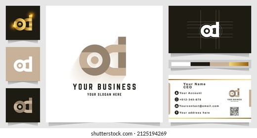 Letter od or ocd monogram logo