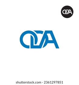 Letter ODA Monogram Logo Design