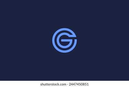 letter og with circle logo icon design vector design template inspiration