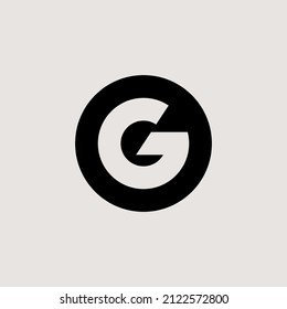 Letter OG or G geometric monogram logo. Perfect to industrial, fashion, etc.