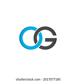 letter OG logo vector icon illustration design 