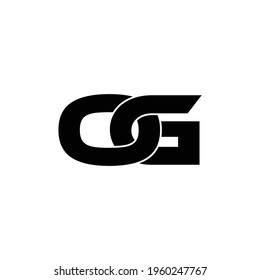Letter OG simple logo design vector