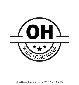 letter OH logo. OH. OH logo design vector illustration for creative company, business, industry
