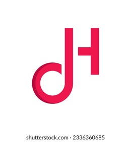 letter oh logo simple vector icon design 