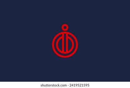 letter oi or io circle logo icon design vector design template inspiration