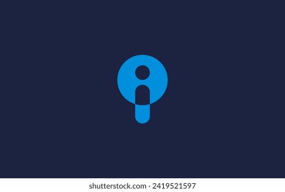 letter oi or io circle logo icon design vector design template inspiration