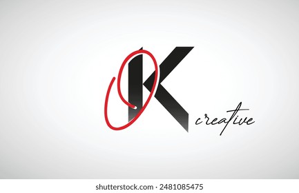 Letter OK Creative Clean Logo Design
