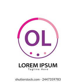 letter OL logo. OL. OL logo design vector illustration for creative company, business, industry
