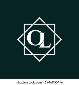 Letter OL luxury logo design vector