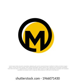 
Letter OM or MO M O abstract symbol icon logo design. Letter M company logo design template.  