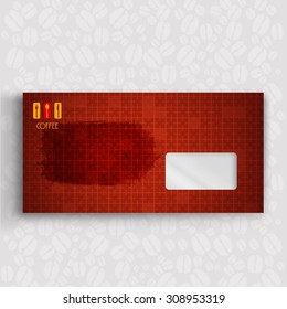 letter on Corporate identity Menu Restaurant Background coffee beans