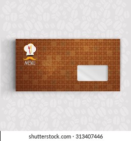 letter on Corporate identity Menu Restaurant Background coffee beans