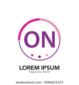 letter ON logo. ON. ON logo design vector illustration for creative company, business, industry
